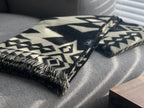Awa Throw Blanket - Natural / Black