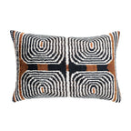 Labyrinth Silk Velvet Ikat Throw Cushion