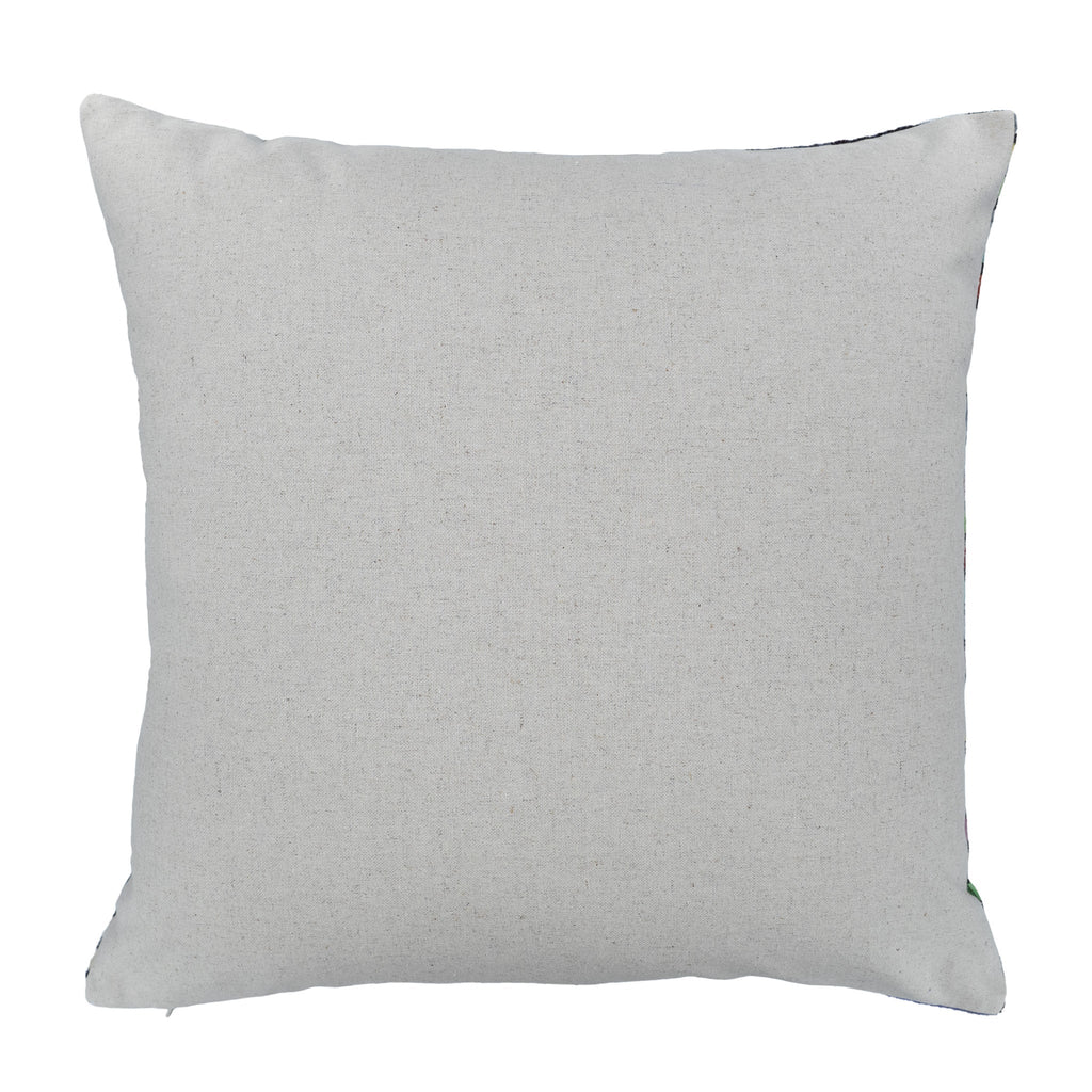Stripes Silk Velvet Ikat Cushion