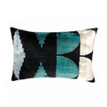 ArtDeco Silk Velvet Ikat Throw Cushion