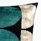 ArtDeco Silk Velvet Ikat Throw Cushion