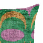 Bongo Silk Velvet Ikat Throw Cushion