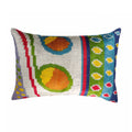 Circus Silk Velvet Ikat Throw Cushion