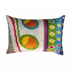 Circus Silk Velvet Ikat Throw Cushion