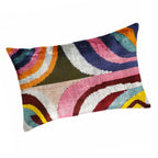 Dandy  Silk Velvet Ikat Throw Cushion