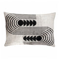 Art Deco Silk Velvet Ikat Throw Cushion