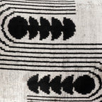 Art Deco Silk Velvet Ikat Throw Cushion