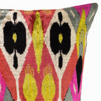 Euphora Silk Velvet Ikat Cushion