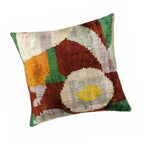 Everglades Silk Velvet Ikat Throw Cushion