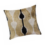 Kisses Silk Velvet Ikat Throw Cushion