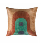 Madonna Silk Velvet Ikat Throw Cushion