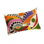 Ra Silk Velvet Ikat Throw Cushion