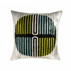 Tamga Silk Velvet Ikat Throw Cushion